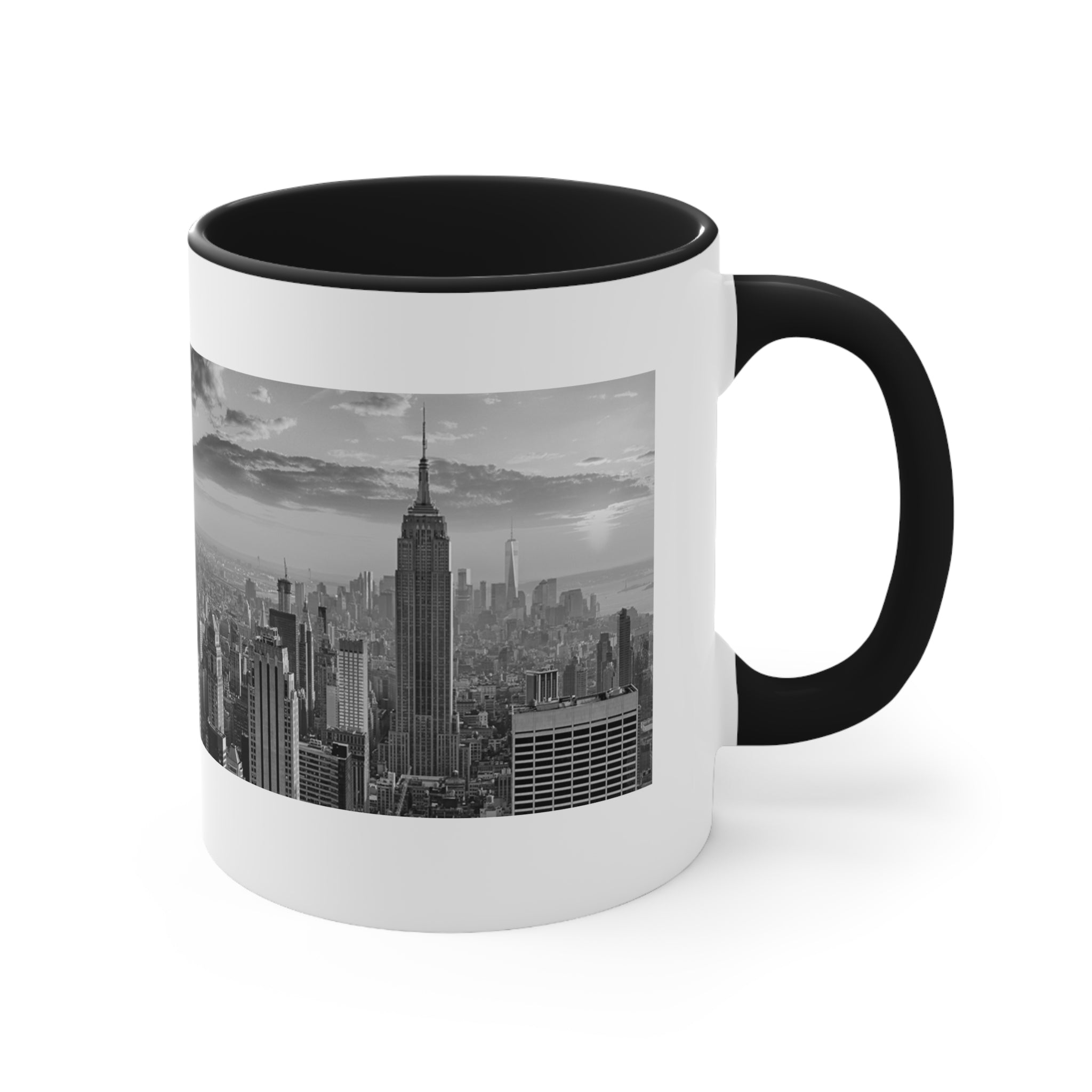 New York Coffee Mugs Tea Cups Saucers Set of 4 Himark Twin Towers NYC offers Skyline